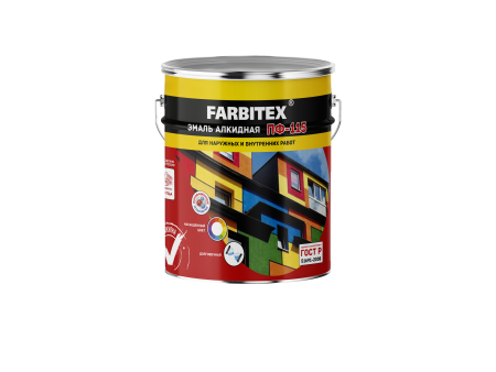 Эмаль алкидная универсальная ПФ-115 Farbitex ABC-Farben лайм 5 кг