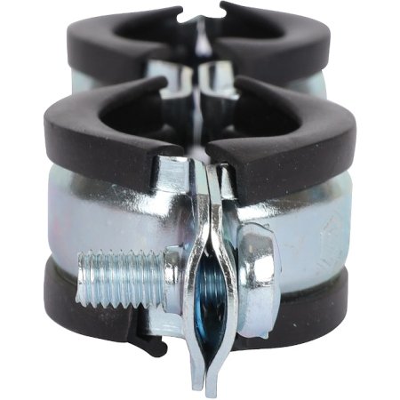 Хомут с дюбелем и шурупом STOUT d3/4" 1 шт цвет хром