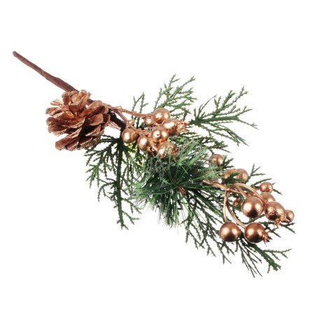 Ветка декоративная 32см цвет зеленый