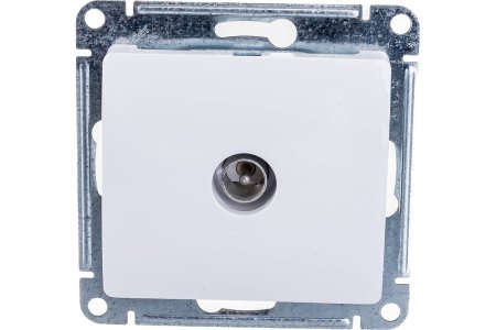 Розетка TV коннектор встраиваемая Schneider Electric Glossa цвет белый, арт. GSL000193