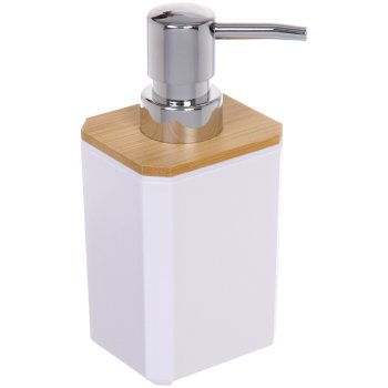 Дозатор для жидкого мыла Квадро керамика цвет белый настольный