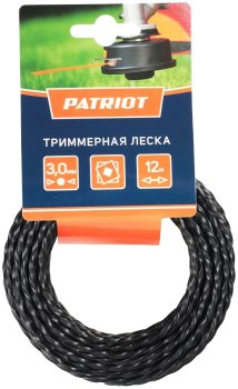 Леска для триммера PATRIOT 3мм 12м