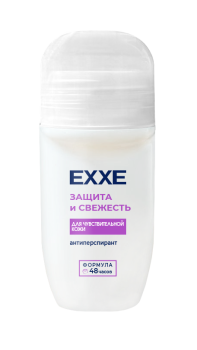 Антиперспирант Exxe для чувствительной кожи ролик,  50мл женский
