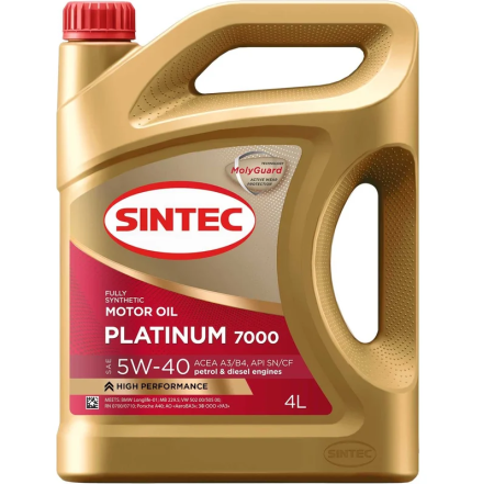 Масло моторное SINTEC PLATINUM 7000 5W40 4л SP