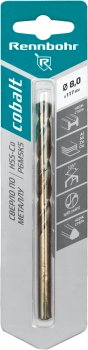 Сверло по металлу RENNBOHR 668080 8 мм 117 мм 1 шт