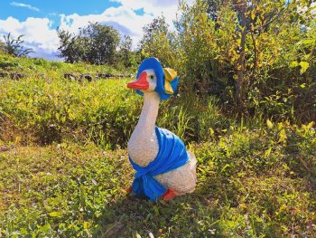 Садовая фигура Гусыня 32см