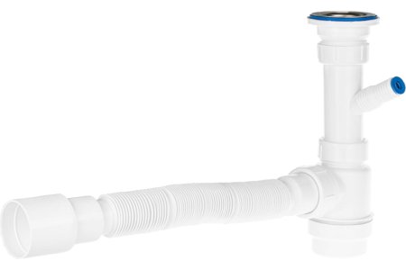 Сифон MasterProf для умывальника 1 1/2" 40 мм 500 мм без перелива