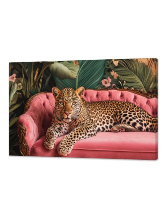 Картина на холсте Леопард 60х 100см