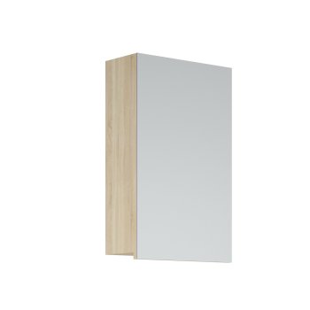 Шкаф-зеркало подвесной Комо 65х40х17см коричневый