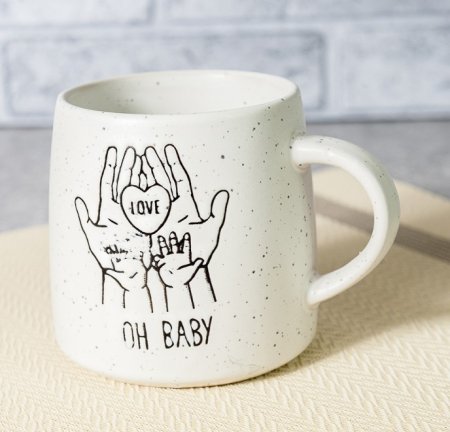 Кружка Фэмили, 360 мл, фарфор цвет белый