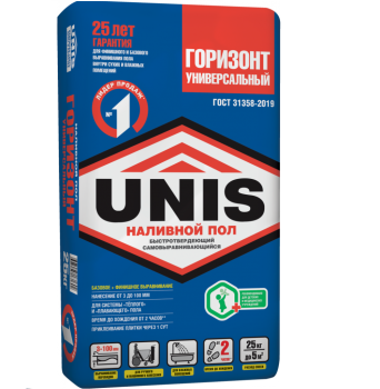 Пол наливной Горизонт Универсальный Юнис 25 кг Пол наливной Горизонт Универсальный Юнис 25 кг