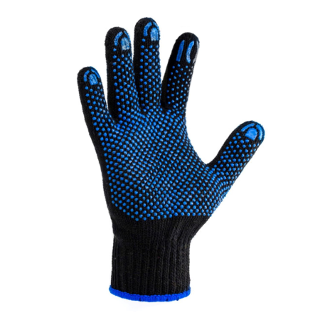 Перчатки утепленные двойные трикотаж XL черный Перчатки утепленные двойные трикотаж XL черный