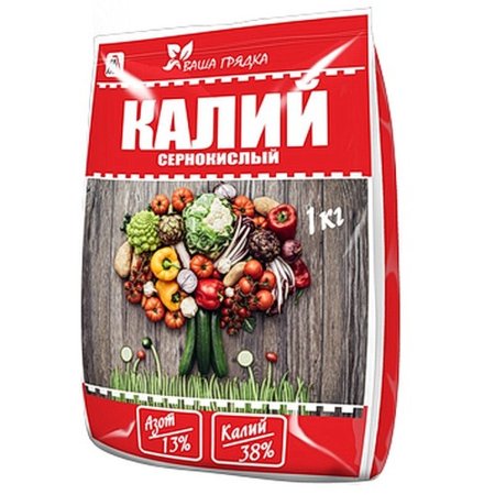 Удобрение минеральное калийное Ваша грядка Калий сернокислый обогащенный 1000г