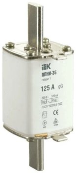 Предохранитель плавкий IEK ППНИ-35 125 А габарит 1