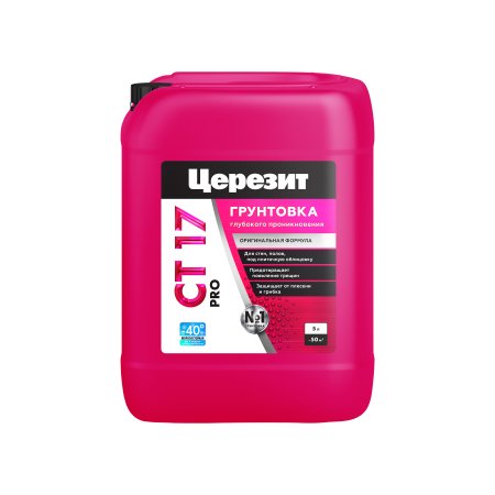 Грунтовка укрепляющая глубокого проникновения СТ 17 PRO Церезит 5 л