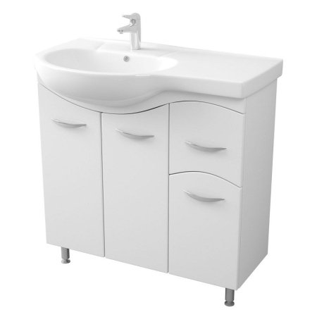 Тумба напольная Коралл 85х85х51см цвет белый