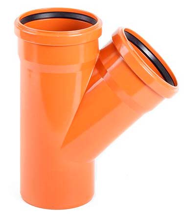 Тройник наружный 110мм 45°