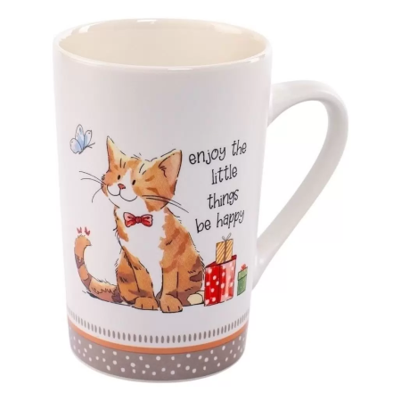 Кружка CATS&DOGS, 385 мл, керамика цвет белый