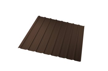 Профнастил С10 шоколадно-коричневый RAL8017 2000х1150х0,40 мм