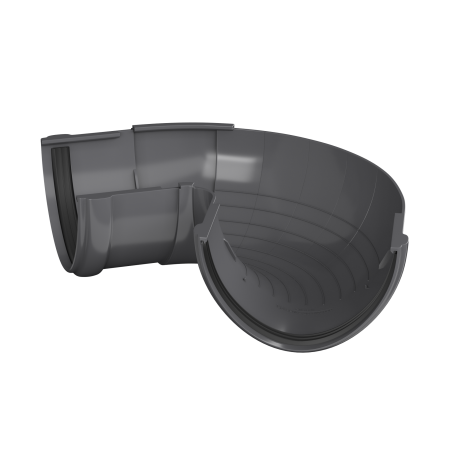Угол желоба 90°-150° ТН-ПВХ серый пластик
