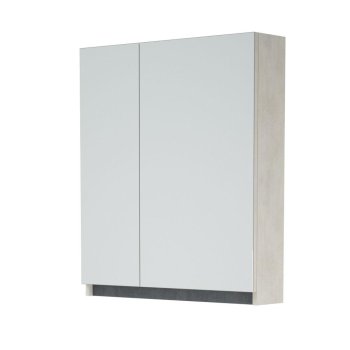 Шкаф-зеркало подвесной Сэнди 80х69х16см белый/графит