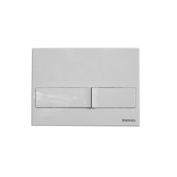 Клавиша для инсталляции  BERGES NOVUM цвет белый глянец