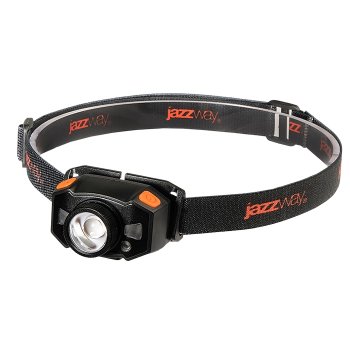 Фонарь светодиодный налобный Jazzway 5Вт AccuH1-L5WZ черный серый