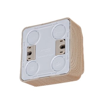 Выключатель накладной Schneider Electric Этюд 2 кл. сосна, без подсветки, арт. BA10-002D