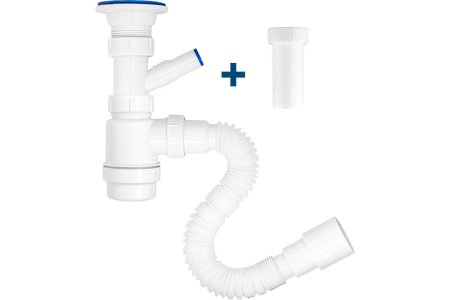 Сифон MasterProf для умывальника 1 1/2" 40 мм 500 мм без перелива