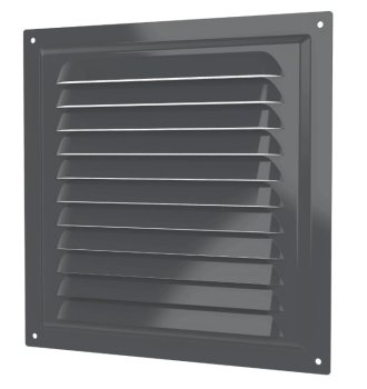 Решетка  2020МЭ 20 х 20 см серая