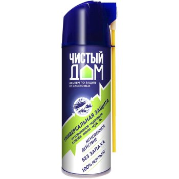 Аэрозоль от ползающих и летающих насекомых 150 млЧистый дом