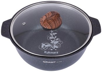 Kастрюля-жаровня Granit Ultra blue 4л алюминий