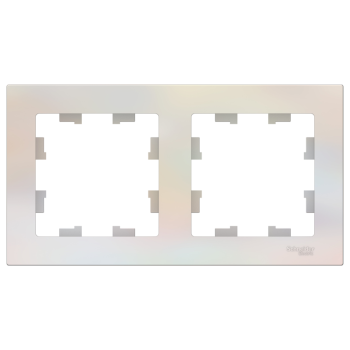 Рамка Schneider Electric AtlasDesign 2 поста, цвет жемчуг, арт. ATN000402