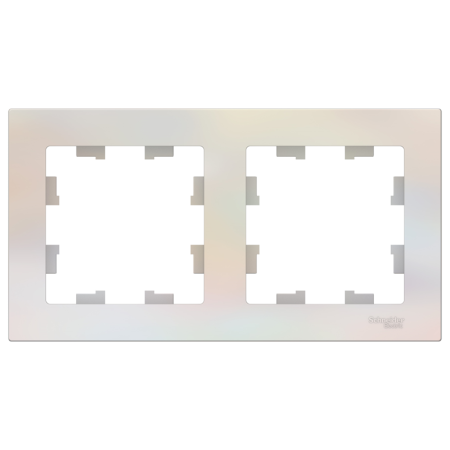 Рамка Schneider Electric AtlasDesign 2 поста, цвет жемчуг, арт. ATN000402