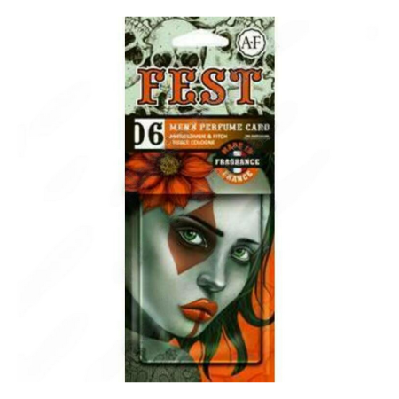 Ароматизатор подвесной картонный Aura fresh Fest №6 Abercrombie Fitch Fierce Cologne