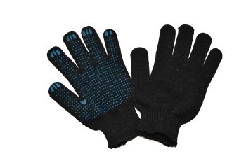 Перчатки х/б ПВХ покрытие 10 класс XL черный