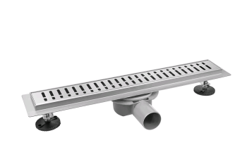 Трап линейный прямой  500х70х50мм хром