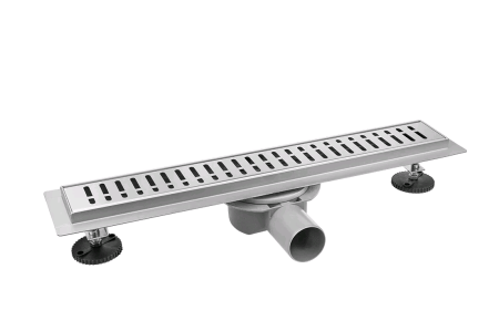 Трап линейный прямой  500х70х50мм хром