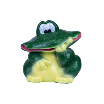 Садовая фигура Жаба забавная улыбающаяся 25см