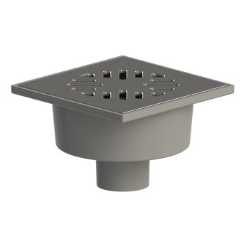 Трап вертикальный прямой  150х150х50мм коричневый