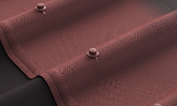 Ондулин лист черепица 1950х950 мм красный