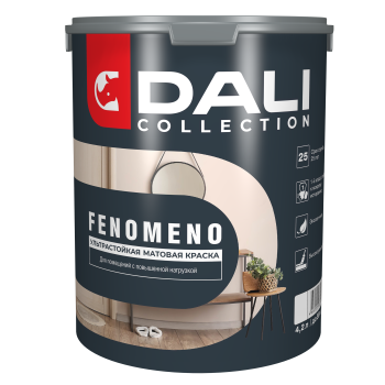 Краска водно-дисперсионная Dali Collection FENOMENO моющаяся основа С 4,2 л