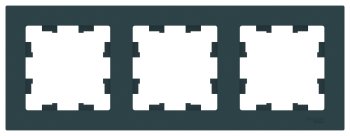 Рамка Schneider Electric AtlasDesign 3 поста, цвет изумруд, арт. ATN000803