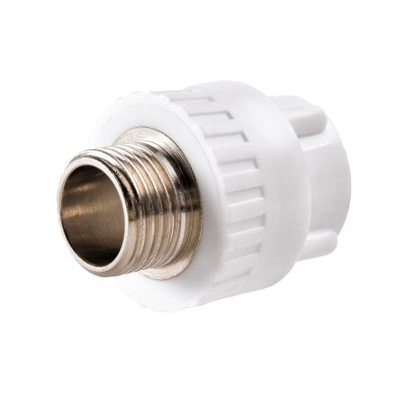 Муфта разъемная с наружней резьбой 20мм 1/2" дюйм Муфта разъемная с наружней резьбой 20мм 1/2" дюйм