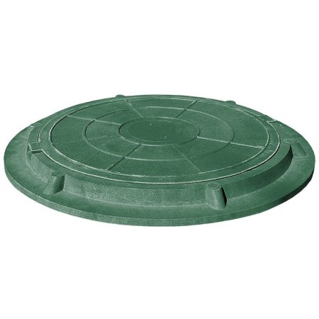 Люк канализационный тип ЛМ 725/565/45/25 мм зеленый
