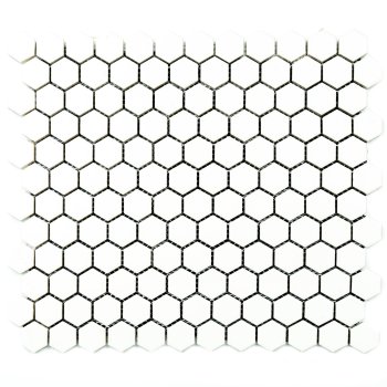 Мозаика Hexagon white белый LJ2302