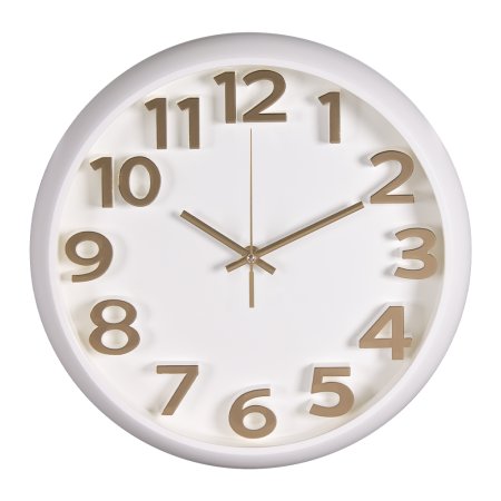 Часы настенные  3D Ø32см цвет белый/золото