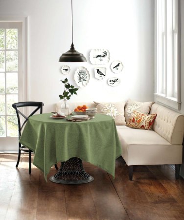Скатерть Оливка 200х165 см рогожка
