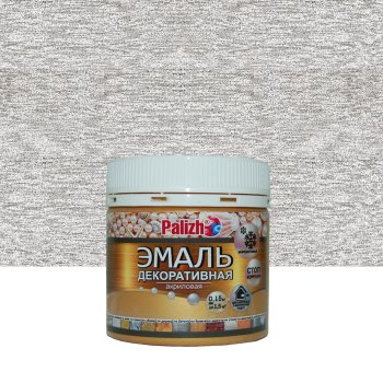 Эмаль акриловая декоративная Palizh серебро 0,15 кг
