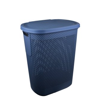 Корзина для белья NICKEL 36х47х57,5см цвет синий